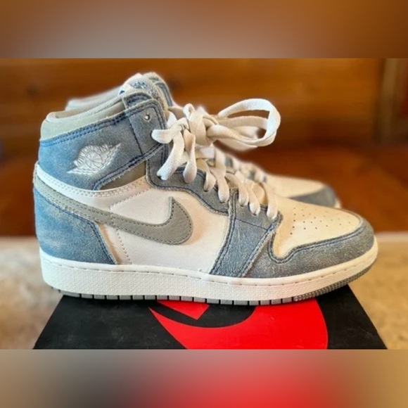 Nike Shoes - Nike Air Jordan 1 High in Light Blue, White